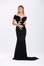 Load image into Gallery viewer, Kylie Off Shoulder Evening Gown