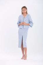 Load image into Gallery viewer, Camille Italian Tweed Hand Embroidered Jacket