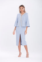 Load image into Gallery viewer, Camille Italian Tweed Hand Embroidered Jacket