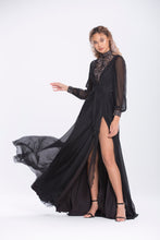 Load image into Gallery viewer, Eva Silk Chiffon Evening Gown