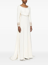 Load image into Gallery viewer, Crystal-Embellished Cape Gown
