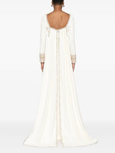 Load image into Gallery viewer, Crystal-Embellished Cape Gown

