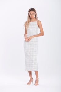 Aadhira French Tweed Column Dress
