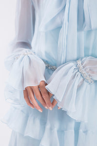 Damaris Silk Chiffon Mini Dress