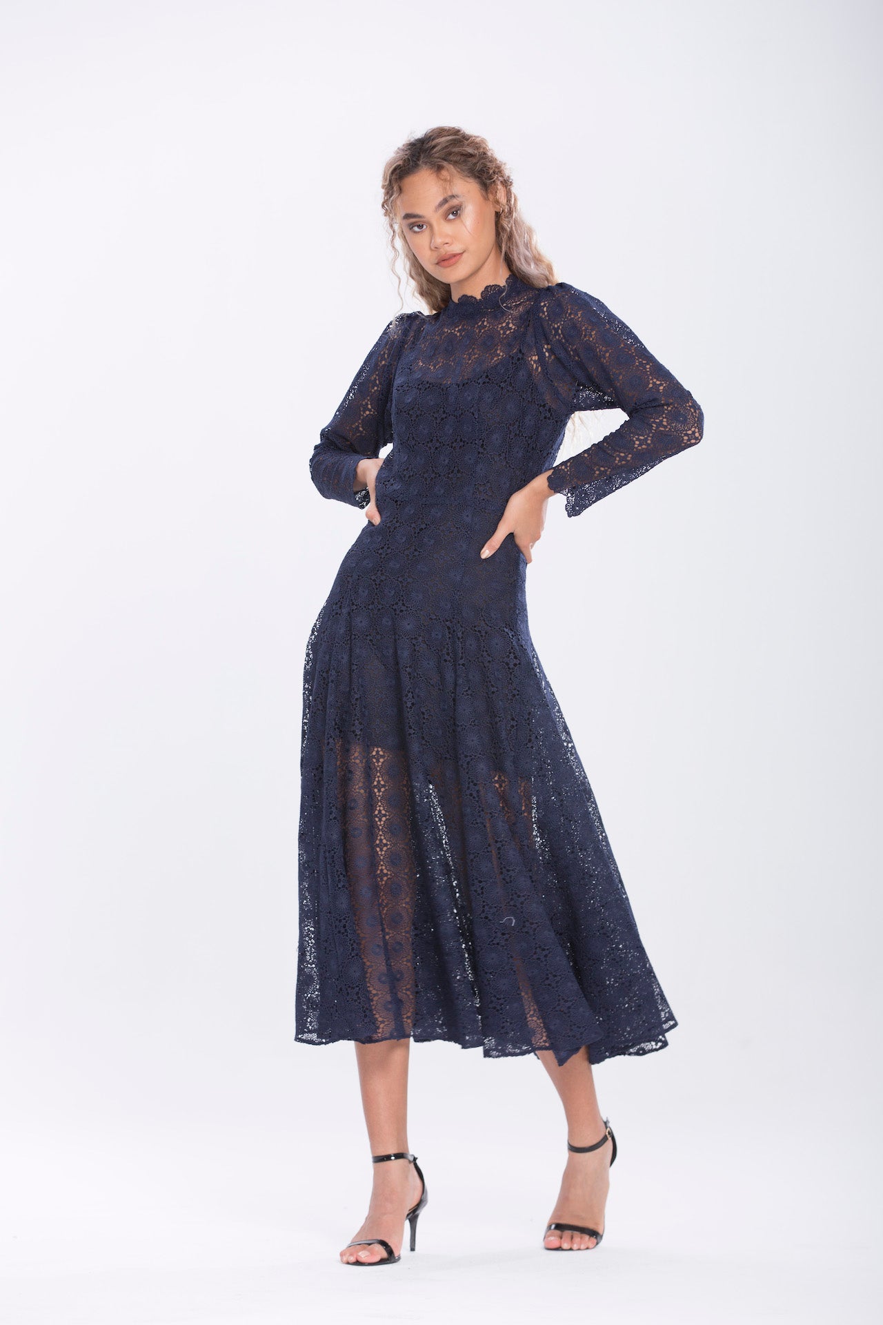 dina midi dress Dina Cutout Back Fit & Flare Midi Dress (Women)
