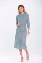Load image into Gallery viewer, Mona Hand Embroidered Tassel Dress
